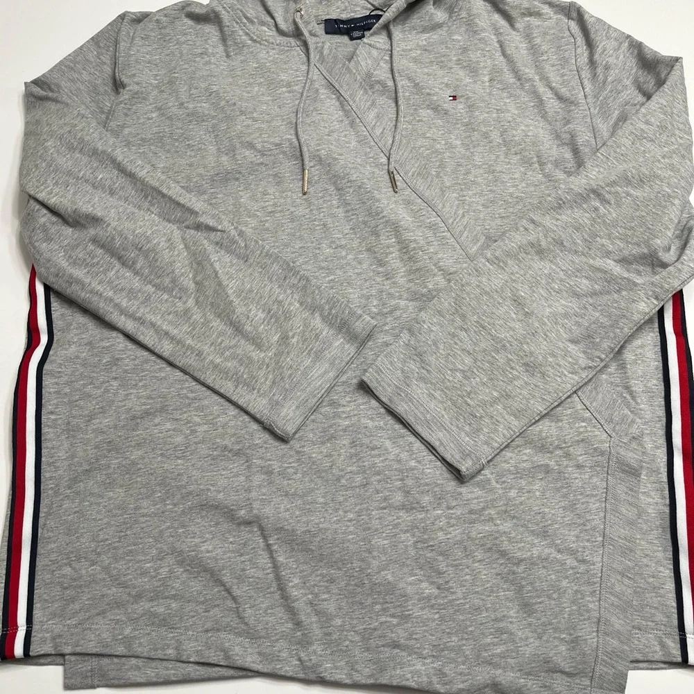 Tommy Hilfiger Women’s Gray Hooded Open Cardigan XXL EUC - Picture 8 of 15
